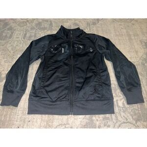 Air Jordan Full Zip Jumpman Jacket Youth Boys Size Small (8-10yrs) Black